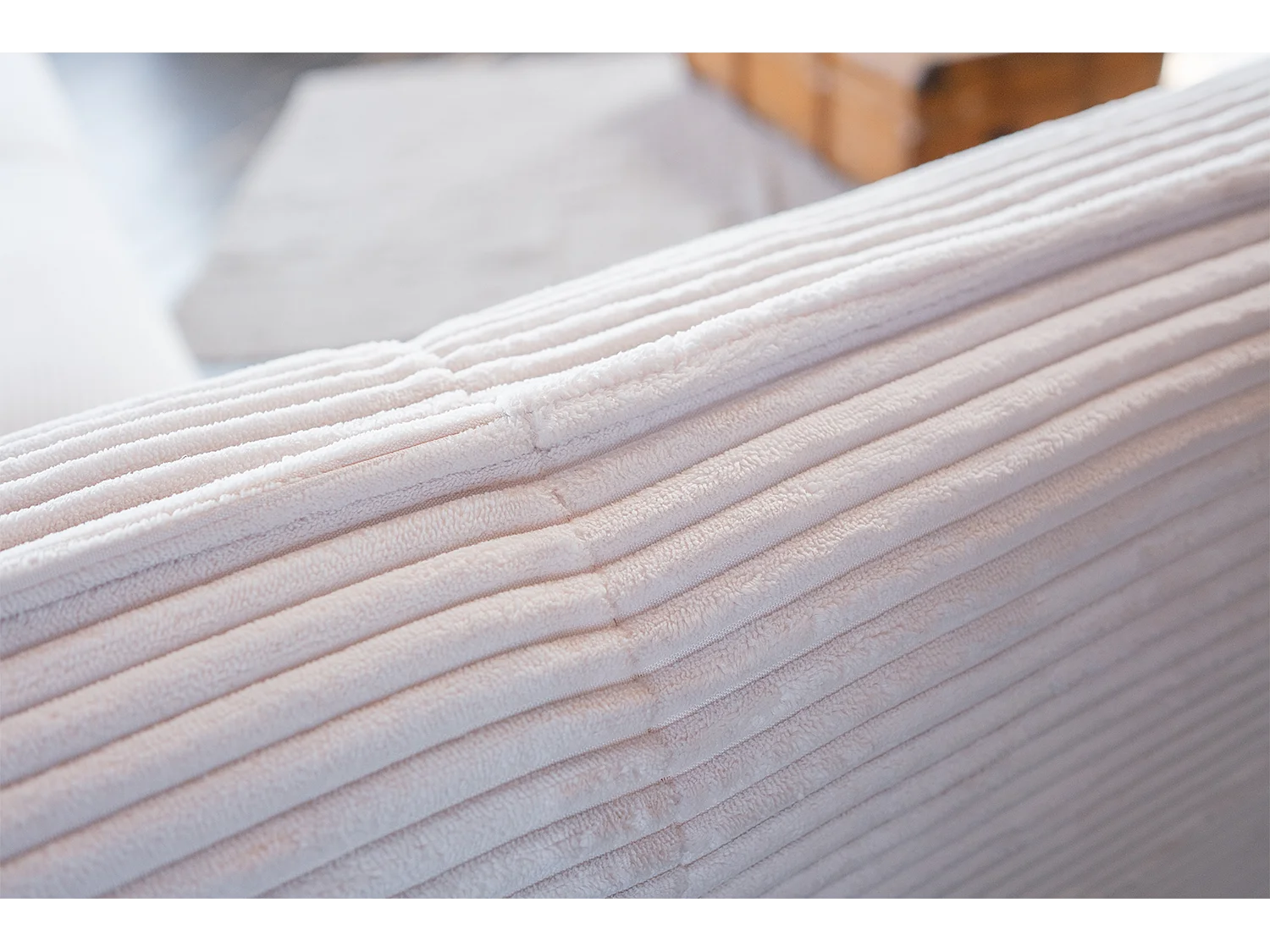 Relaxfauteuil - Crème wit Koord - CALLA