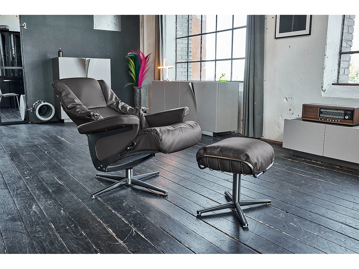 MODO - Grijs Leer - MODO