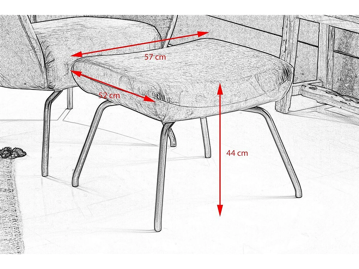 Fauteuil - Donkergroen Fluweel - LOTTE