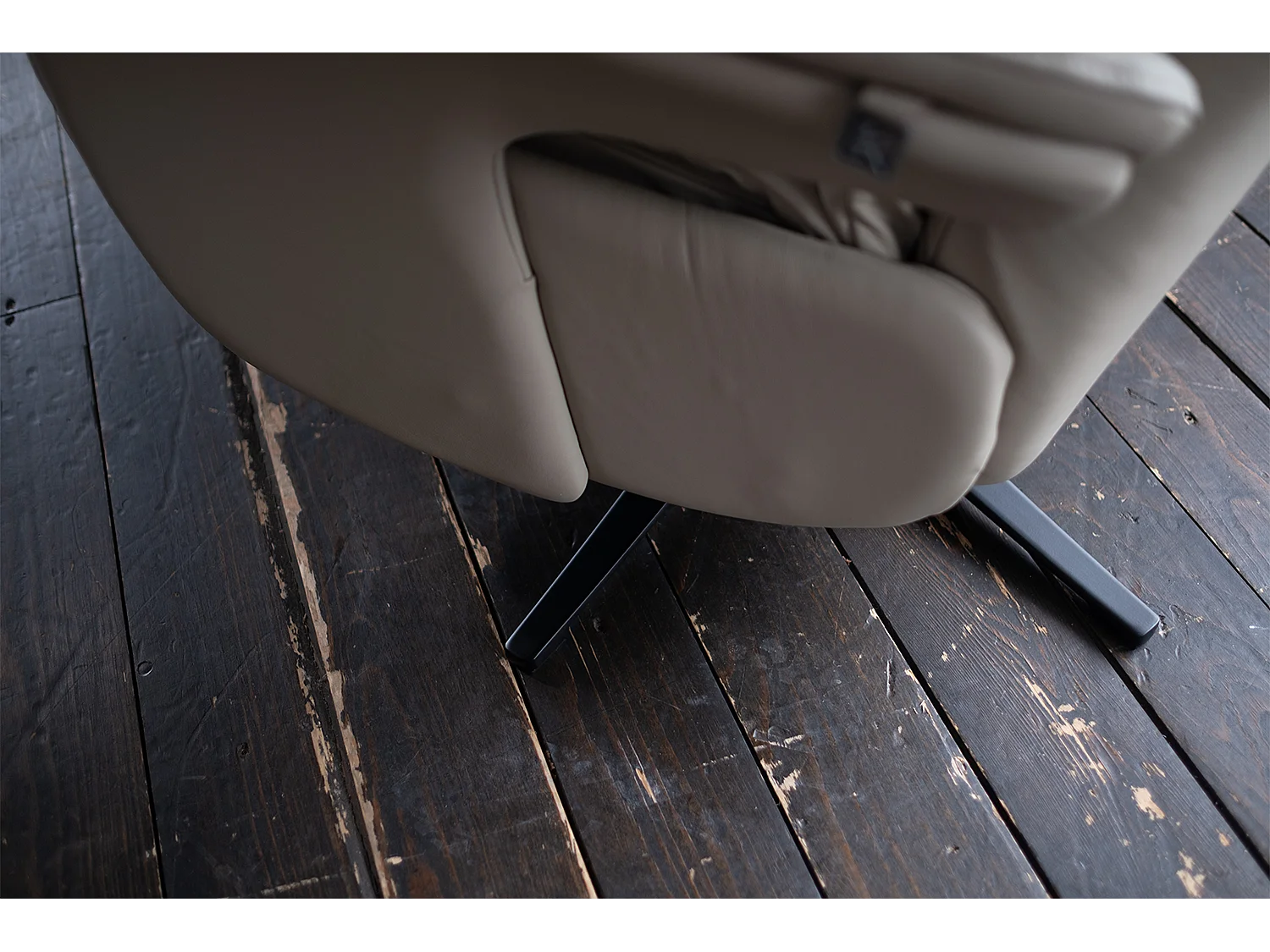 Relaxsessel - Grau Leder - NAMA