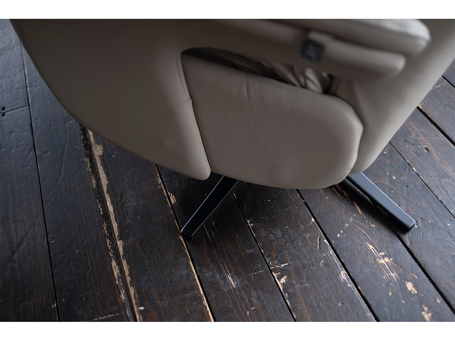 Relaxsessel - Grau Leder - NAMA