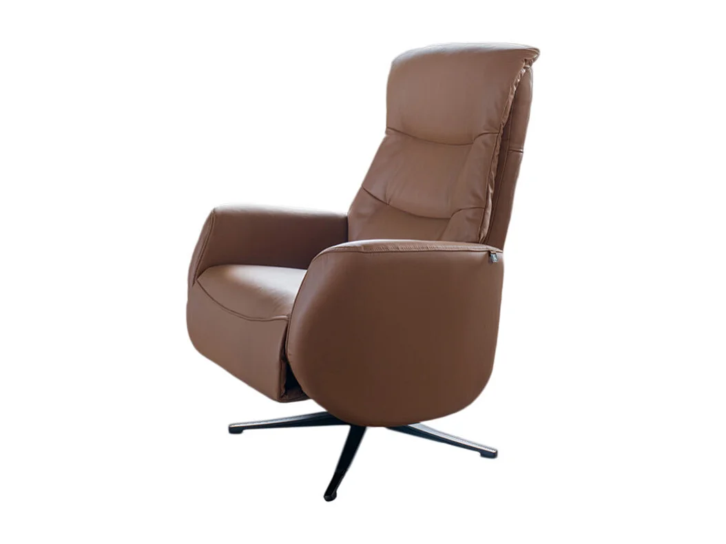 Relaxsessel - Braun Leder - SARI