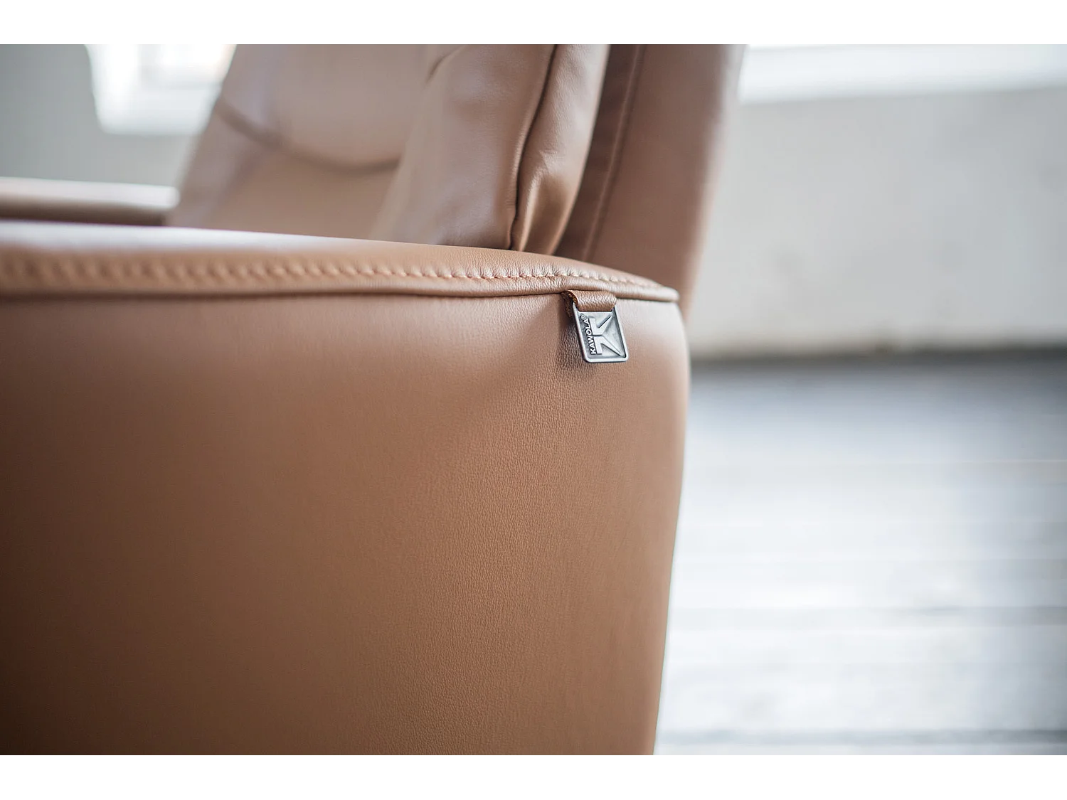 Relaxsessel - Braun Leder - SARI