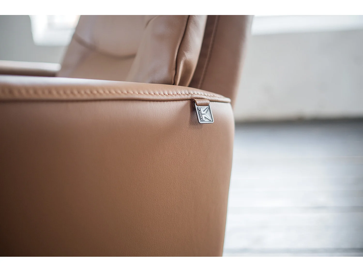 Relaxsessel - Braun Leder - SARI