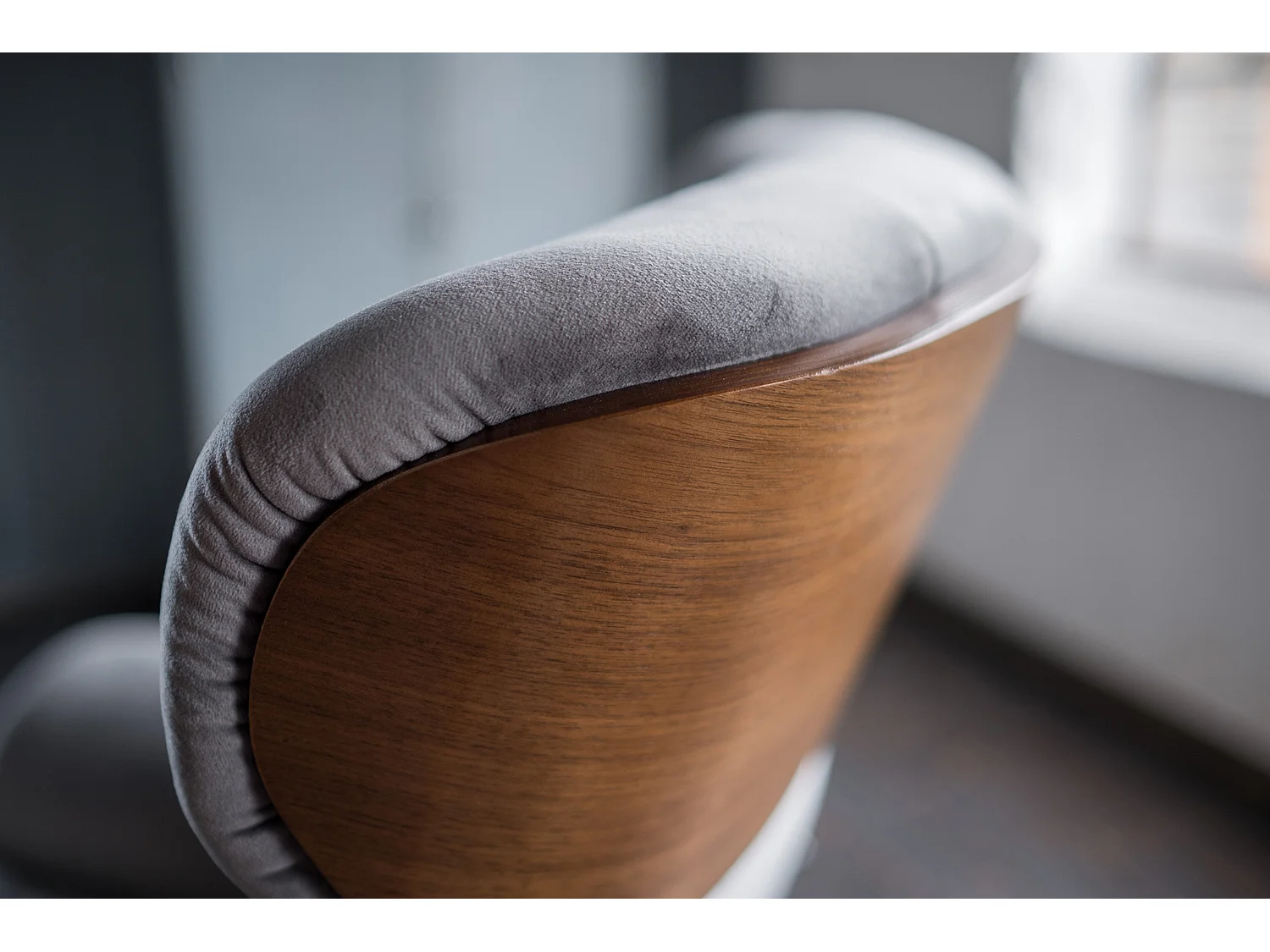 Relaxsessel - Steingrau Velvet - TOSAR