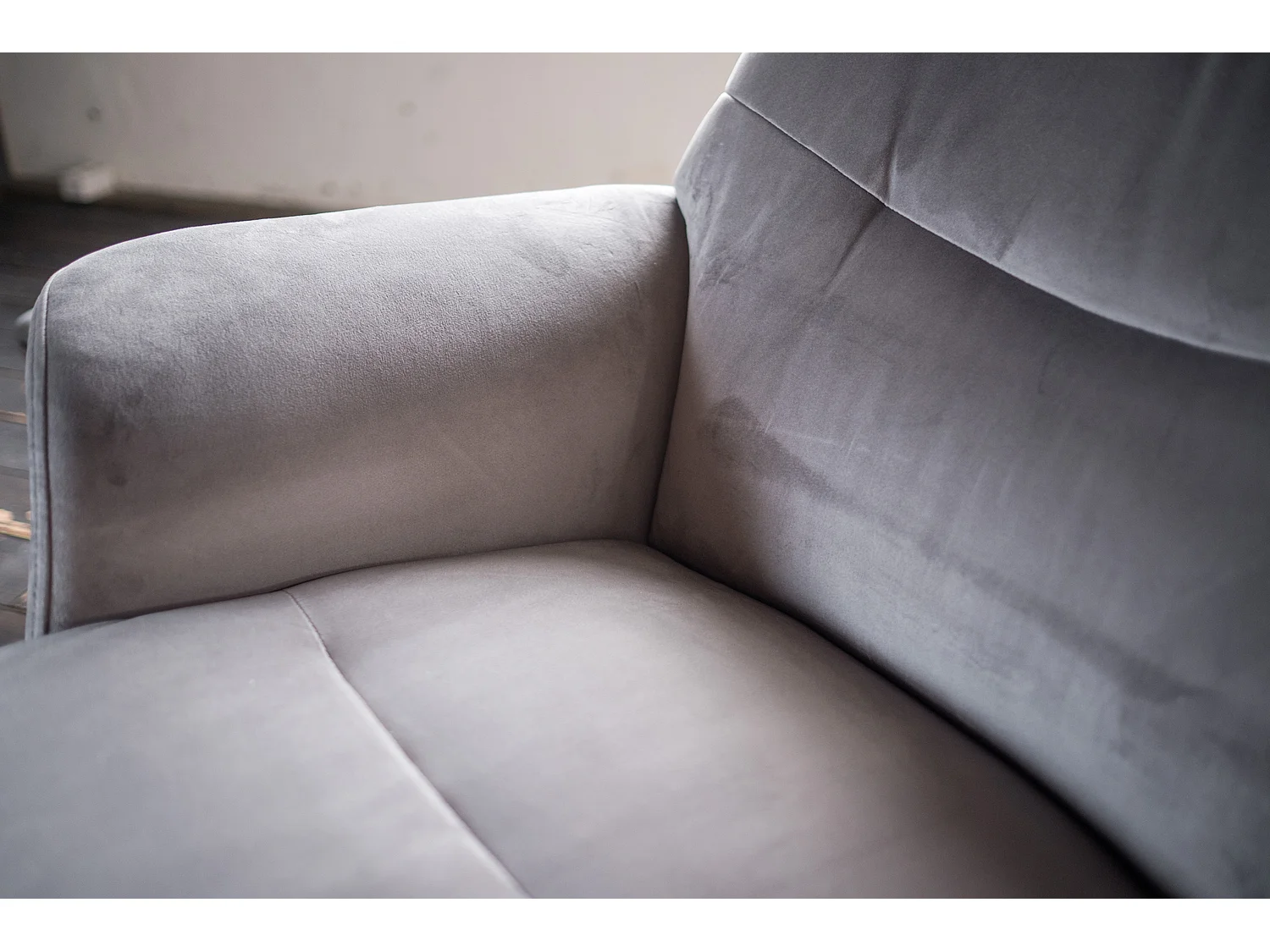 Relaxsessel - Steingrau Velvet - TOSAR