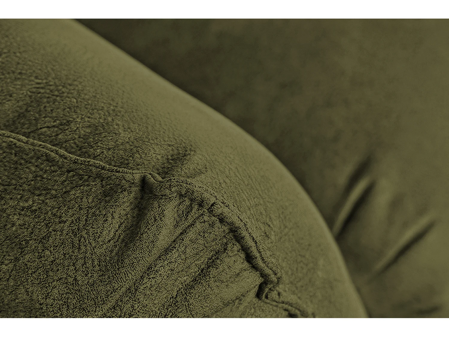 Fauteuil - Vert cuir - DAVITO