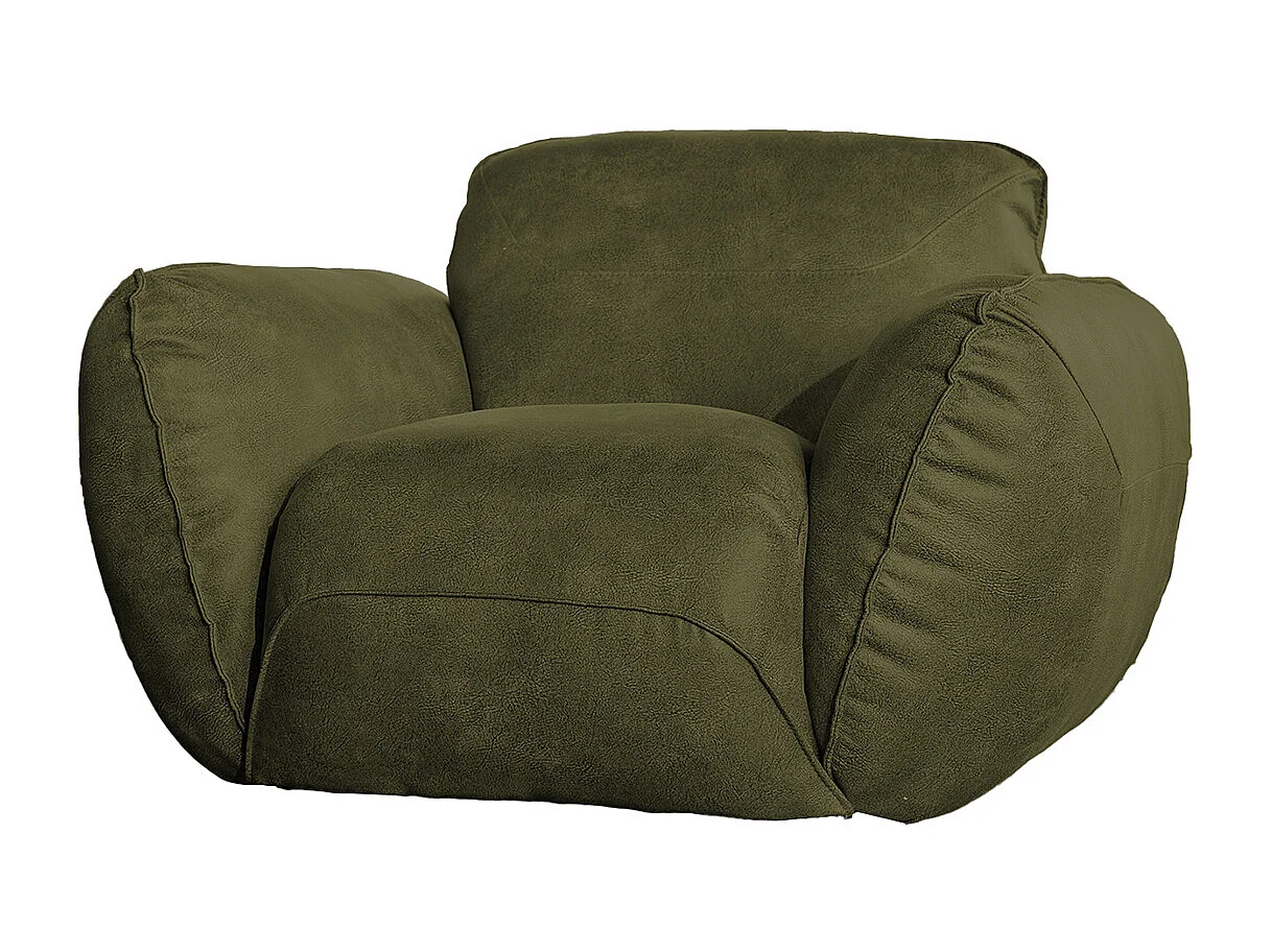 Sessel - Grün Leder - DAVITO