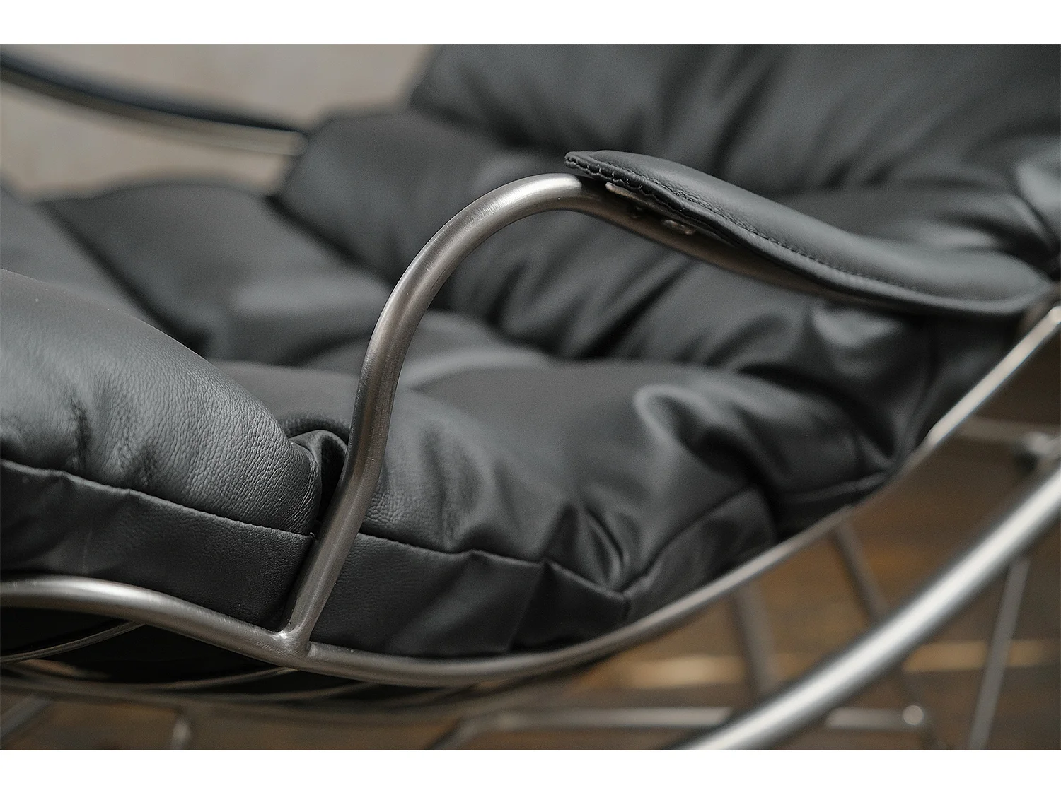 Fauteuil - Grijs Leer - ROWA