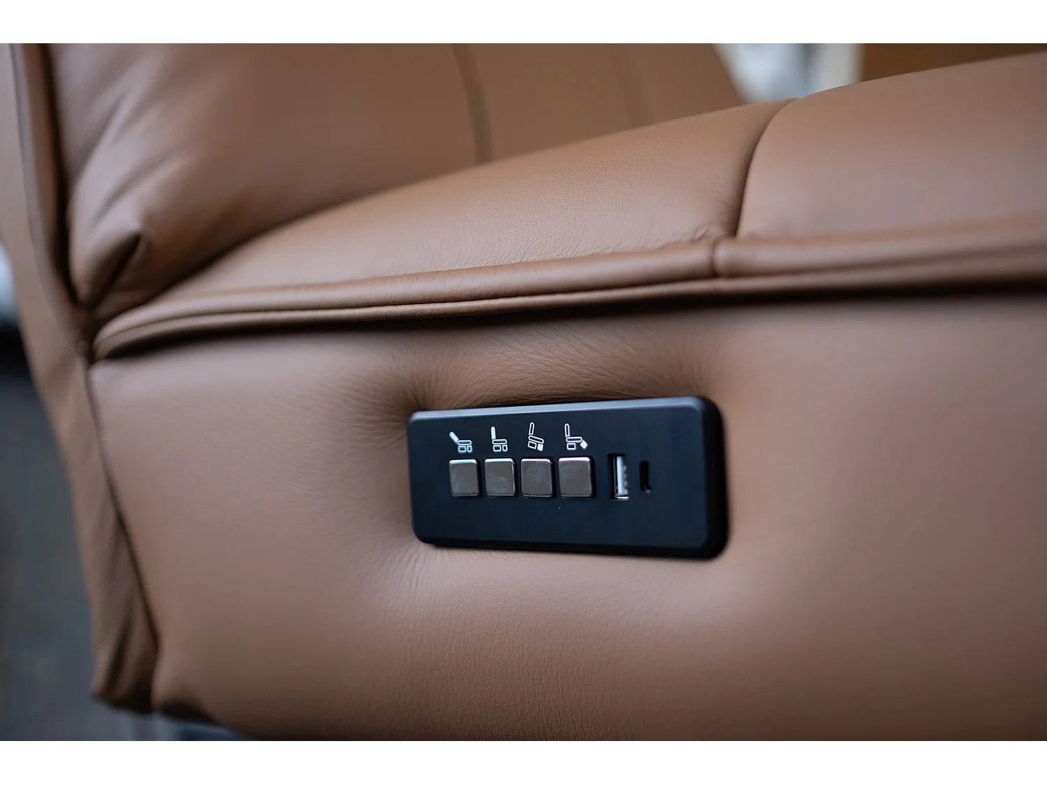 Relaxsessel - Braun Leder - MIKO