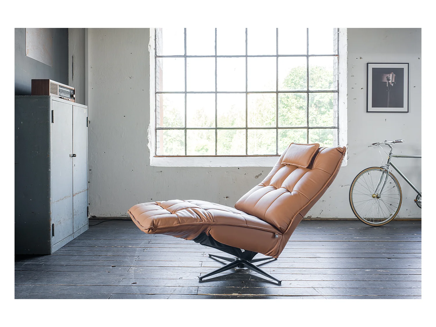 Sillón - marrón piel - MIKO