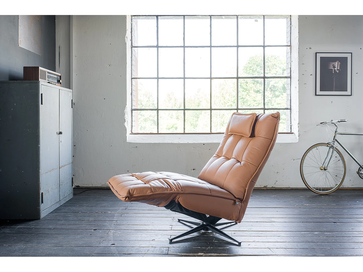 Sillón - marrón piel - MIKO