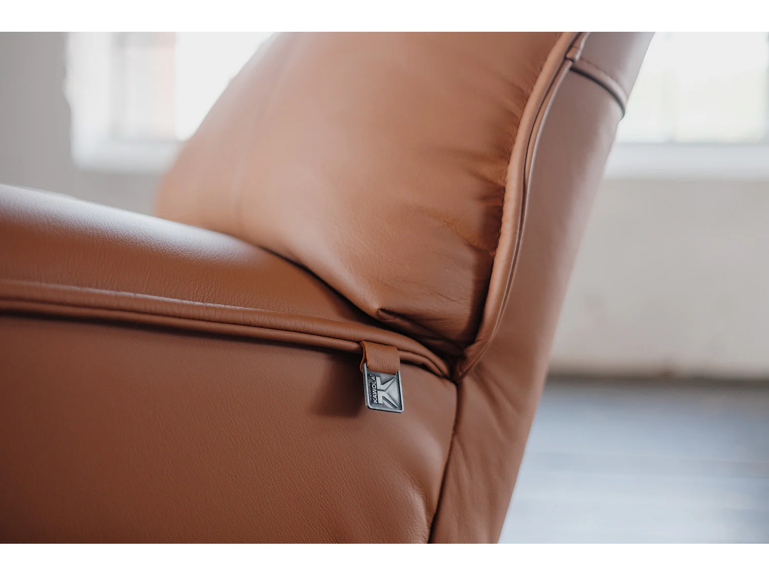 Poltrona relax - marrone pelle - MIKO
