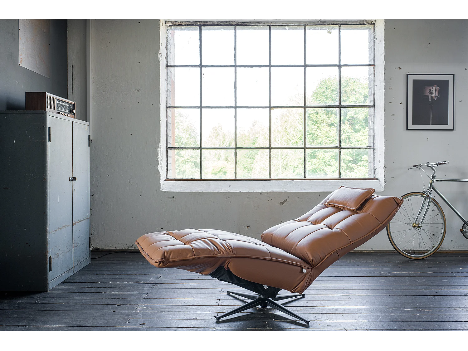 Poltrona - marrone pelle - MIKO