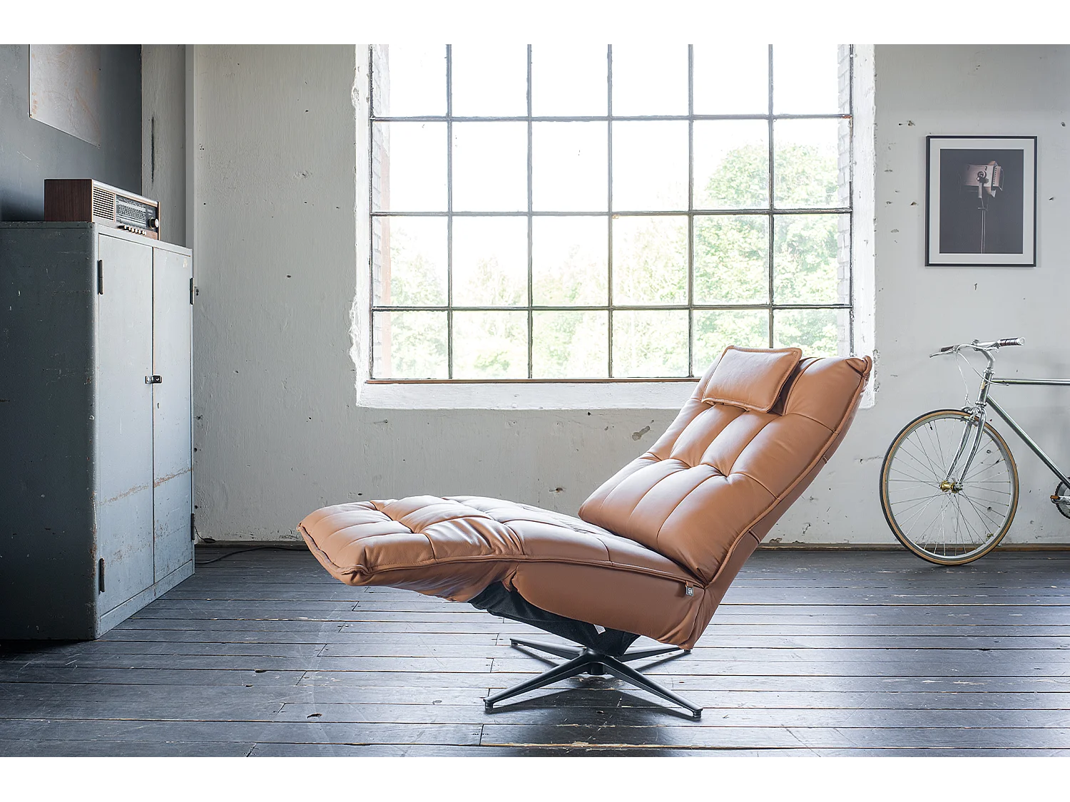 Poltrona - marrone pelle - MIKO