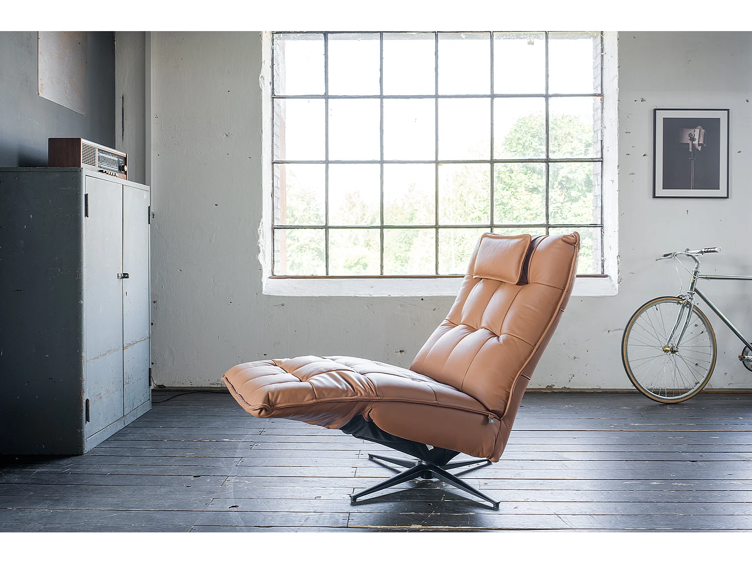 Poltrona - marrone pelle - MIKO