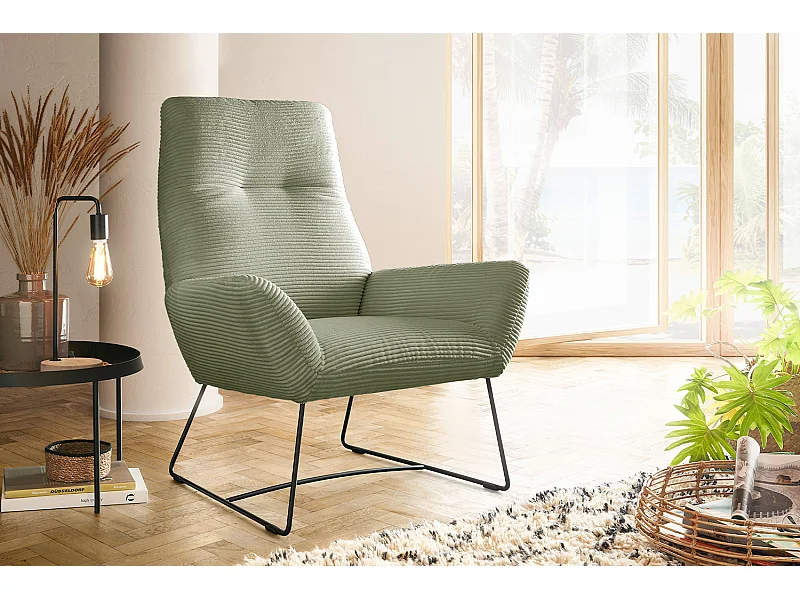 Sessel - Grün Cord - BISA