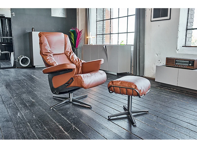 Relaxsessel - Braun Leder - MODO