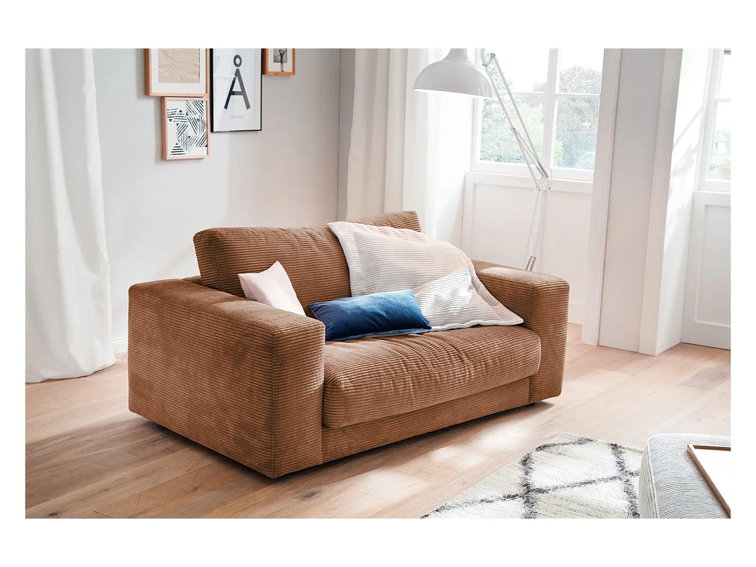 fauteuil relax - marron Velours côtelé - MADELINE