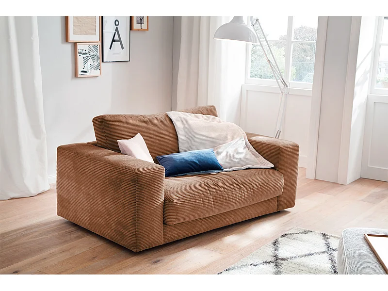 fauteuil relax - marron Velours côtelé - MADELINE