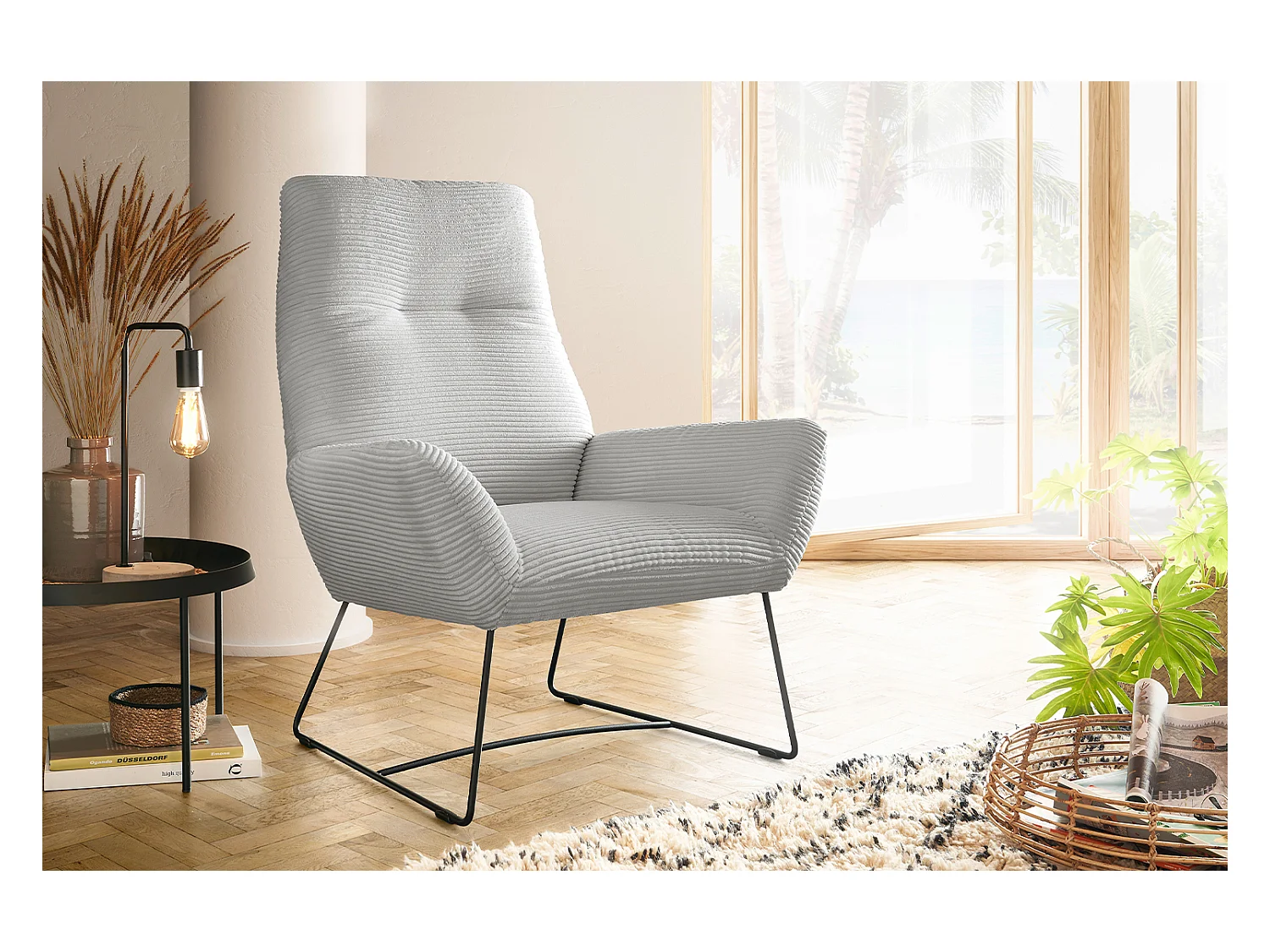 Fauteuil - gris clair  - BISA