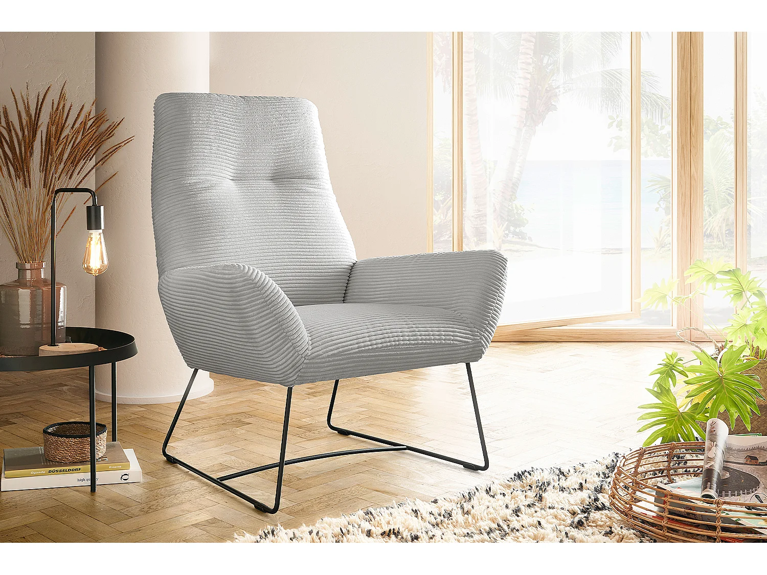 Fauteuil relax - gris clair  - BISA