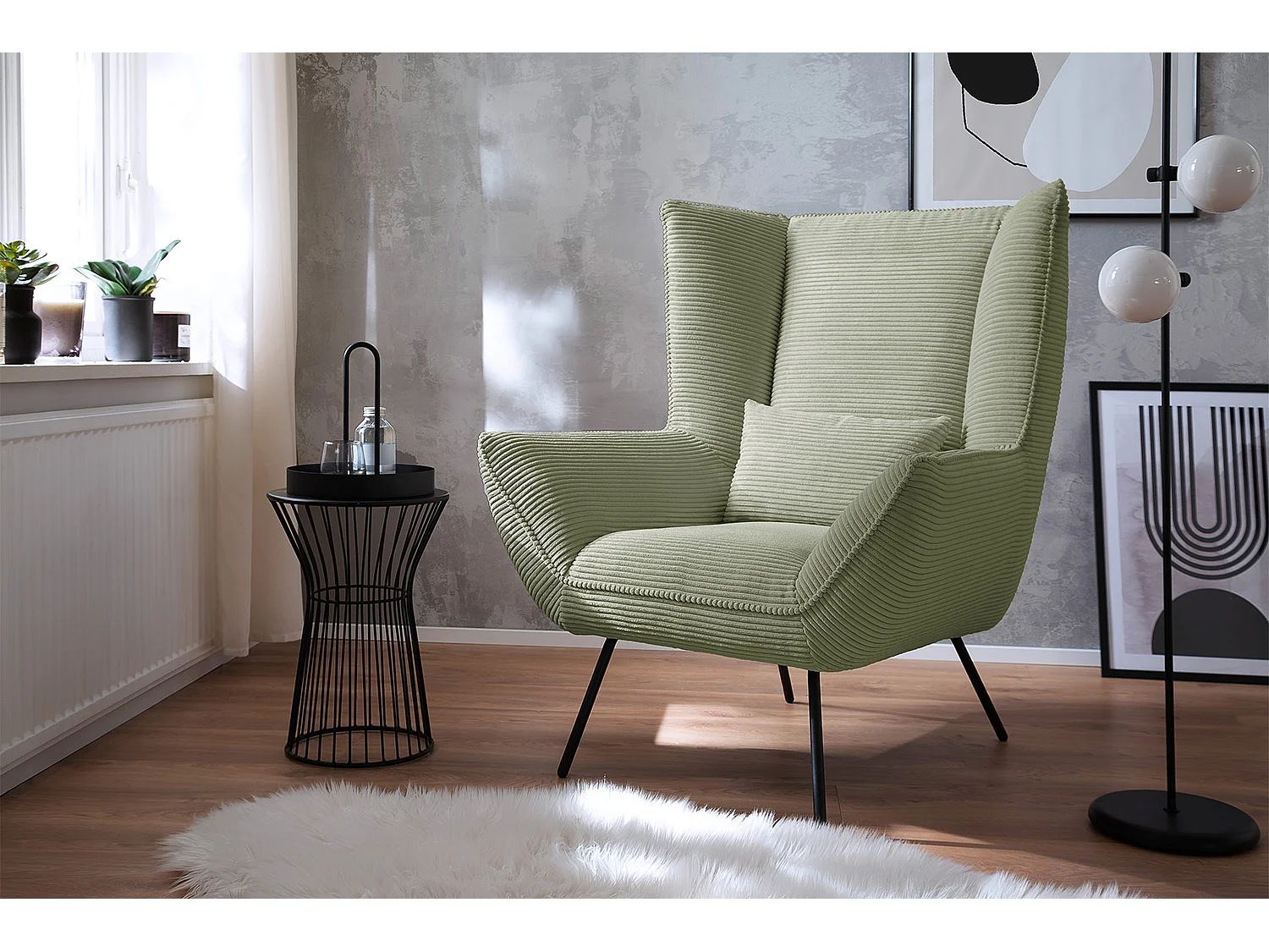 Relaxfauteuil - Groen Koord - IVA