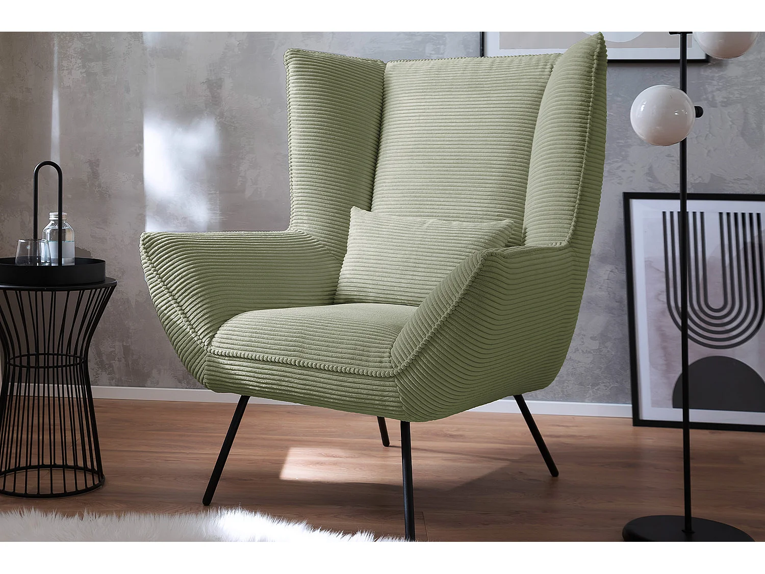 Relaxfauteuil - Groen Koord - IVA