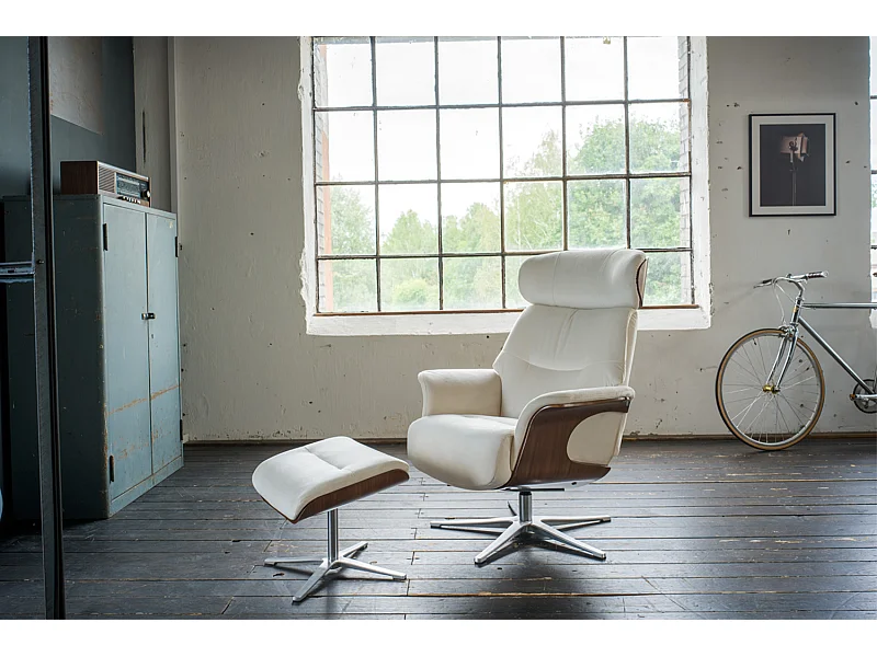 Relaxsessel - Cremeweiß Velvet - TOSAR