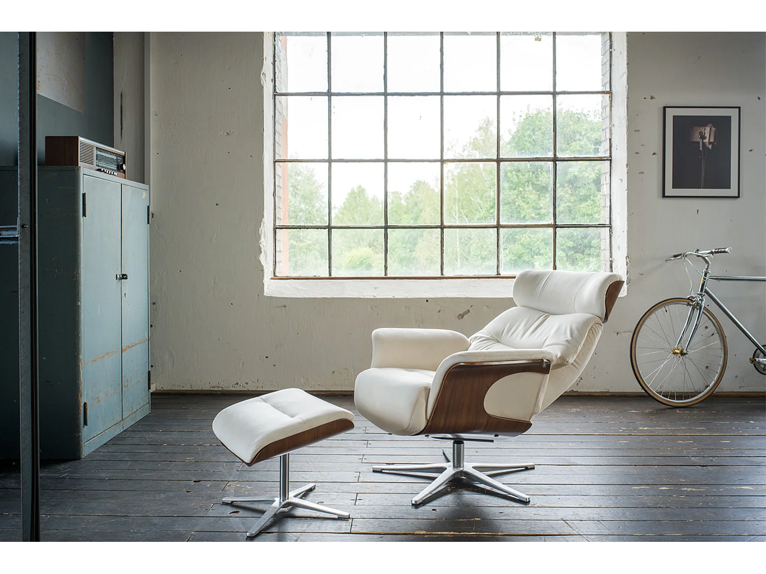 Relaxsessel - Cremeweiß Velvet - TOSAR