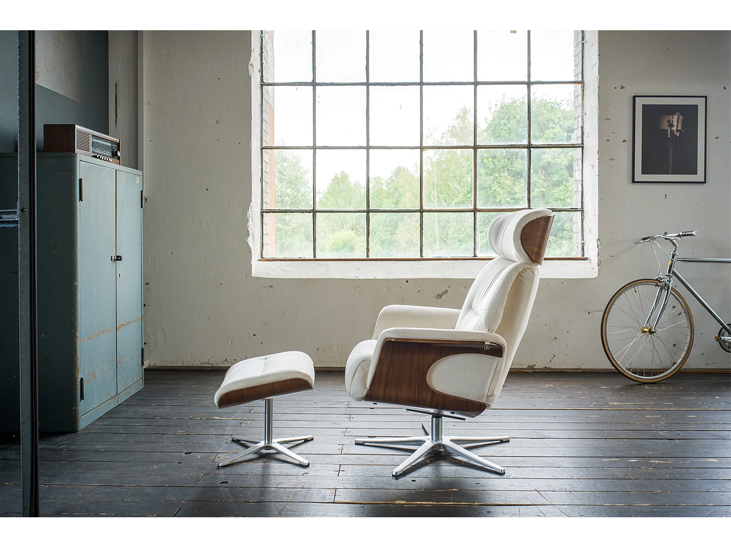 Relaxsessel - Cremeweiß Velvet - TOSAR