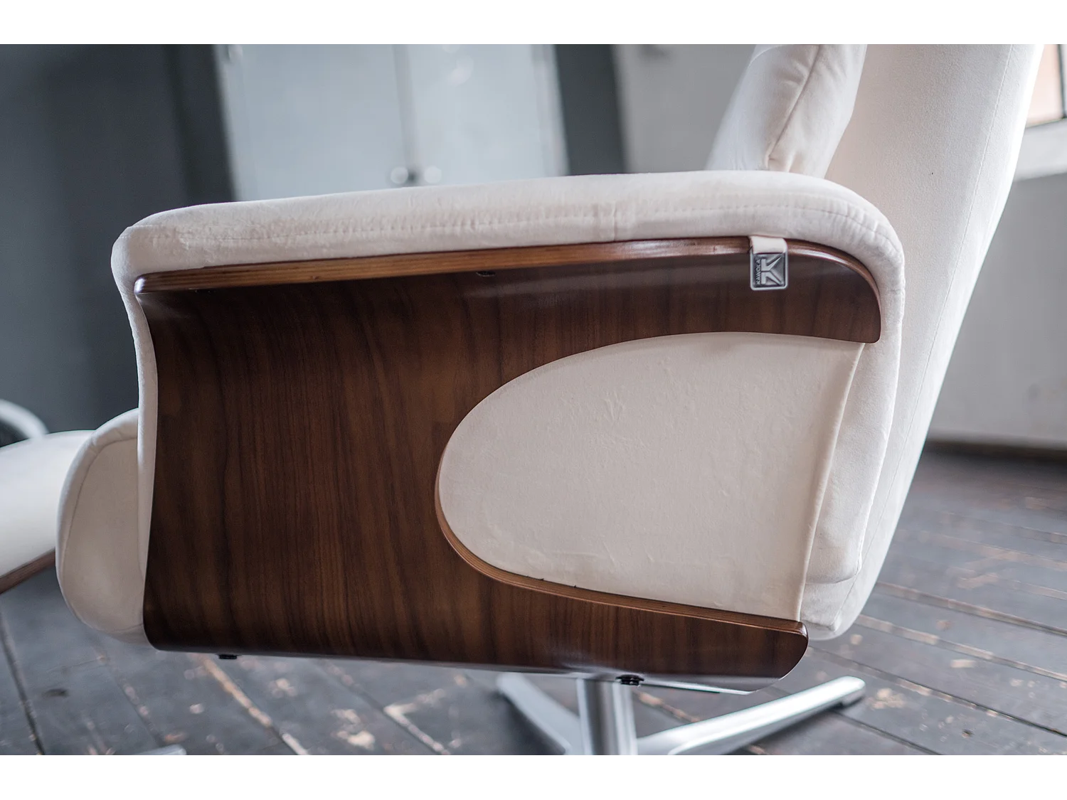 Relaxsessel - Cremeweiß Velvet - TOSAR