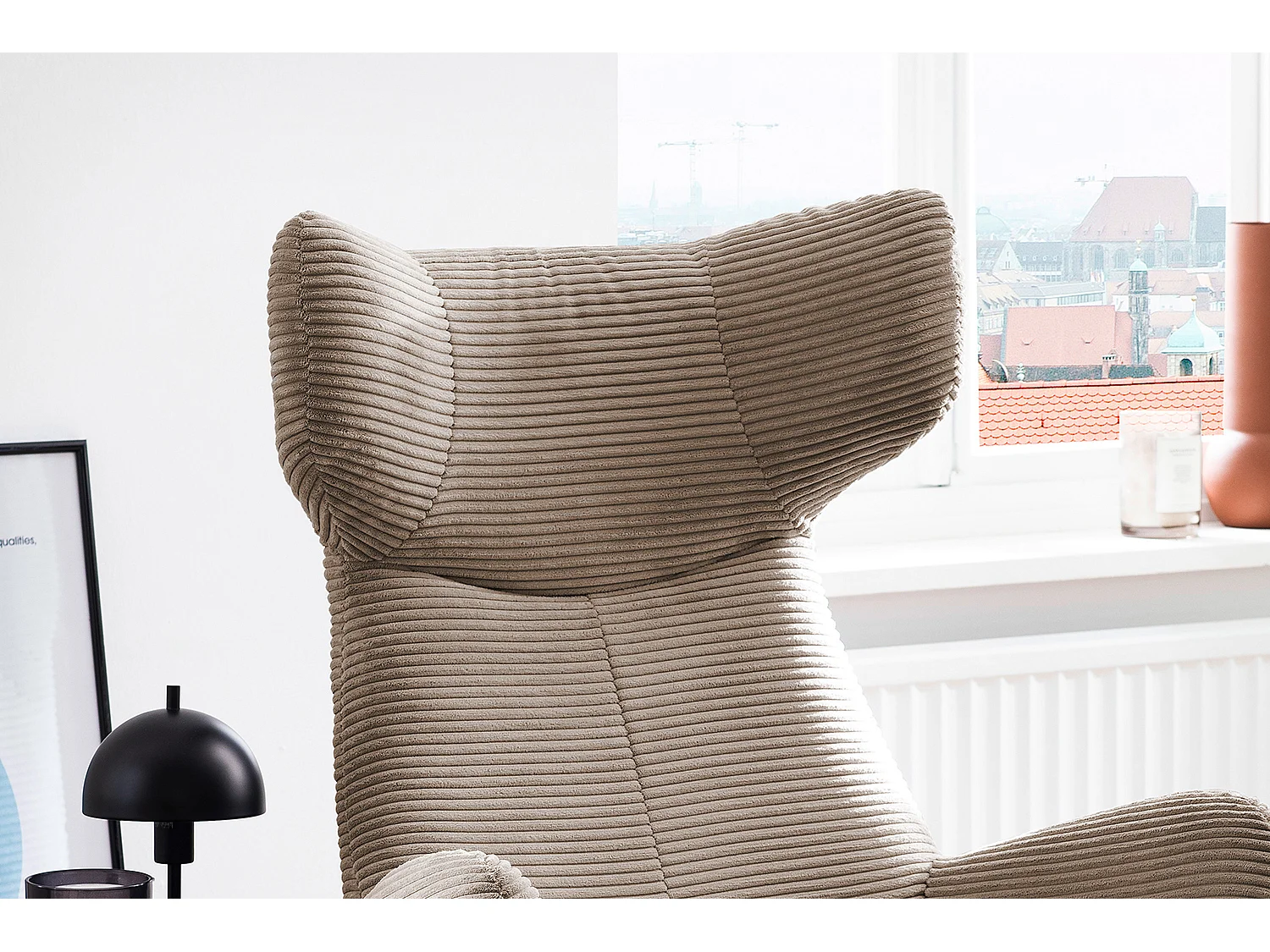 Fauteuil - Taupe Koord - LOTTE