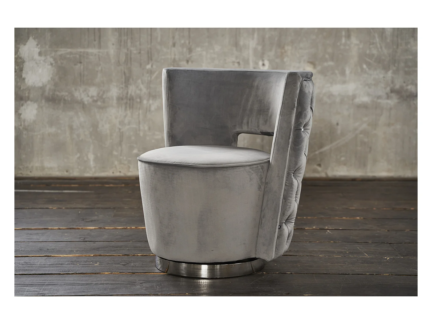 Fauteuil - Gris tissu tissé - SENSO