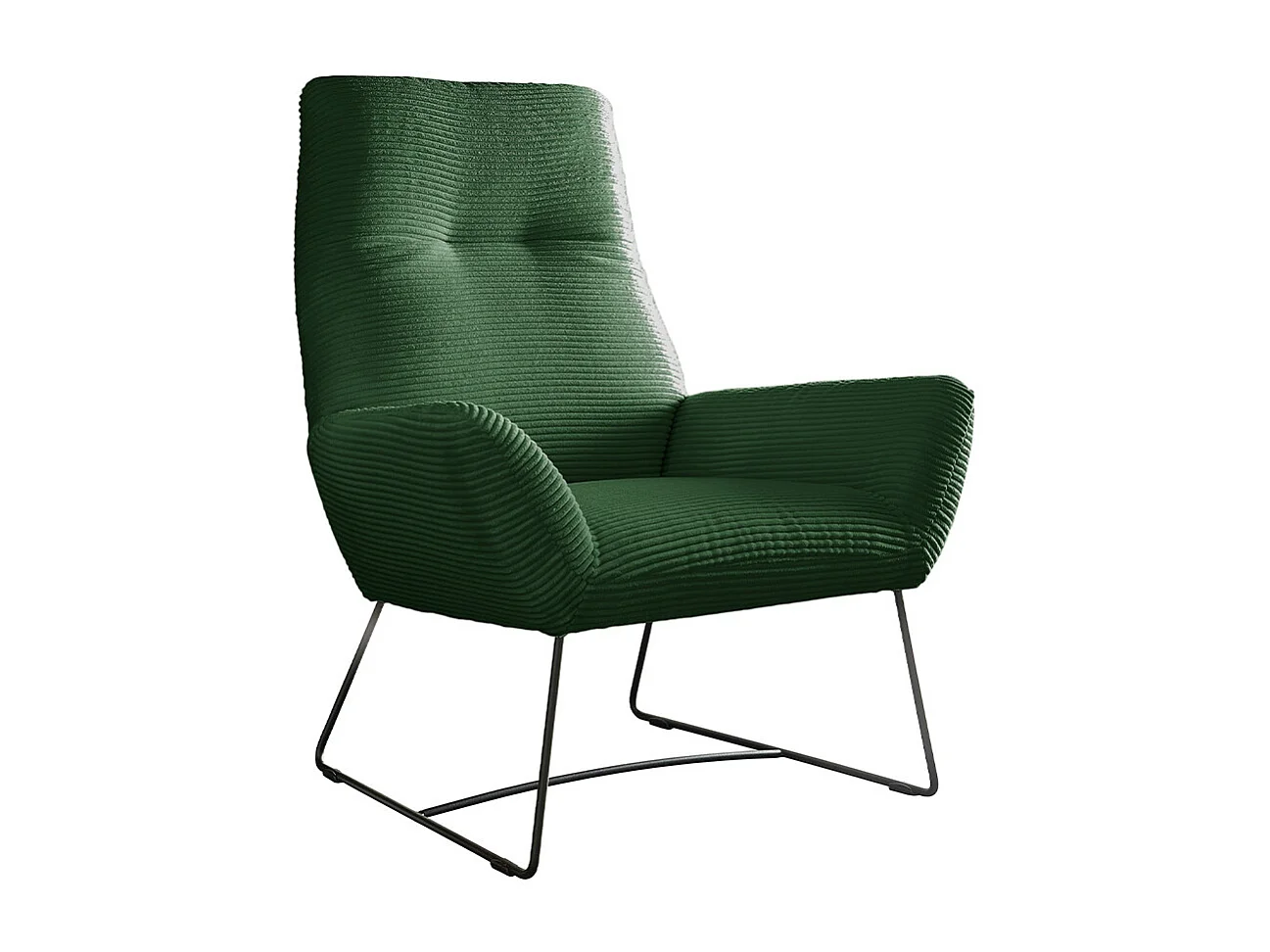 Sillón - verde esmeralda Pana - BISA