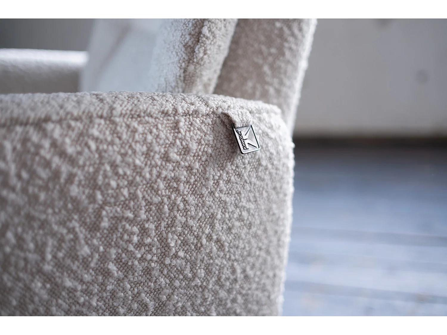 Fauteuil - taupe tissu tissé - SARI