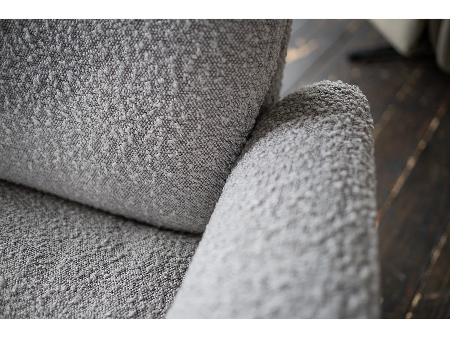 Fauteuil - taupe tissu tissé - SARI