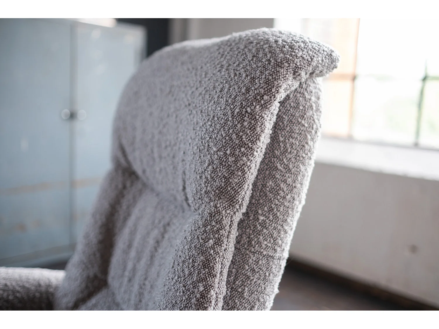 Fauteuil - taupe tissu tissé - SARI