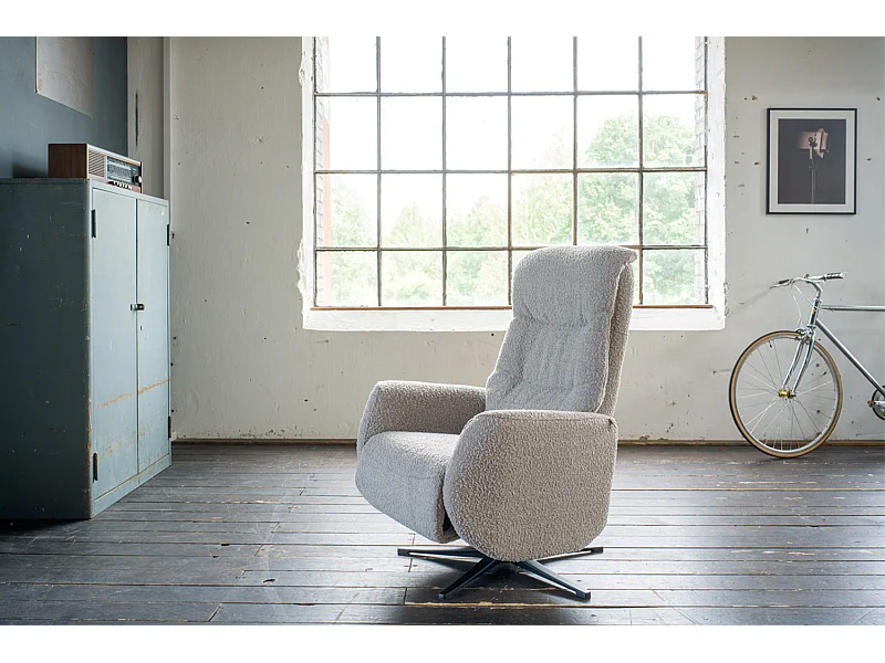Relaxsessel - Taupe Webstoff - SARI