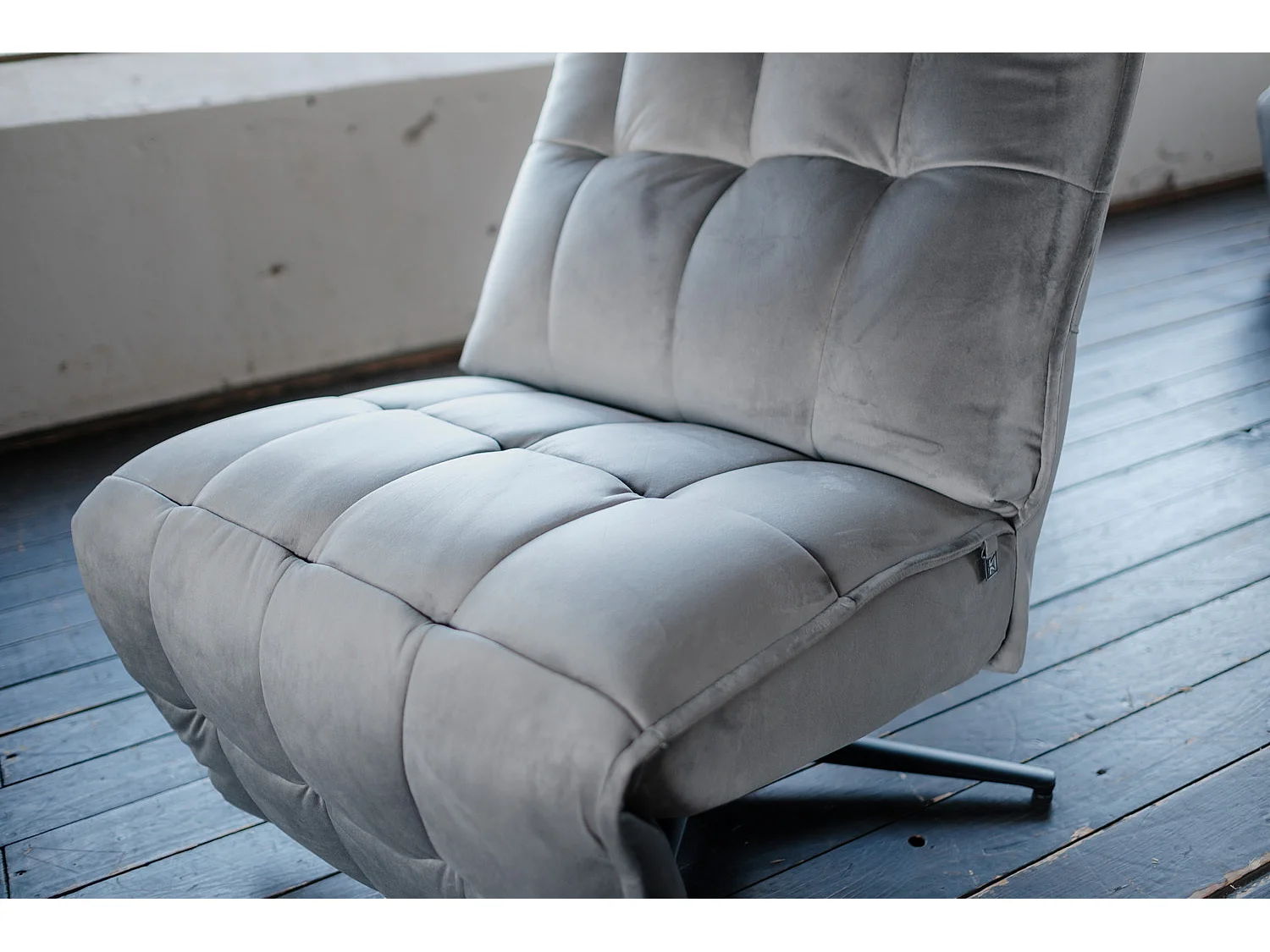 Poltrona relax - grigio pietra velluto - MIKO