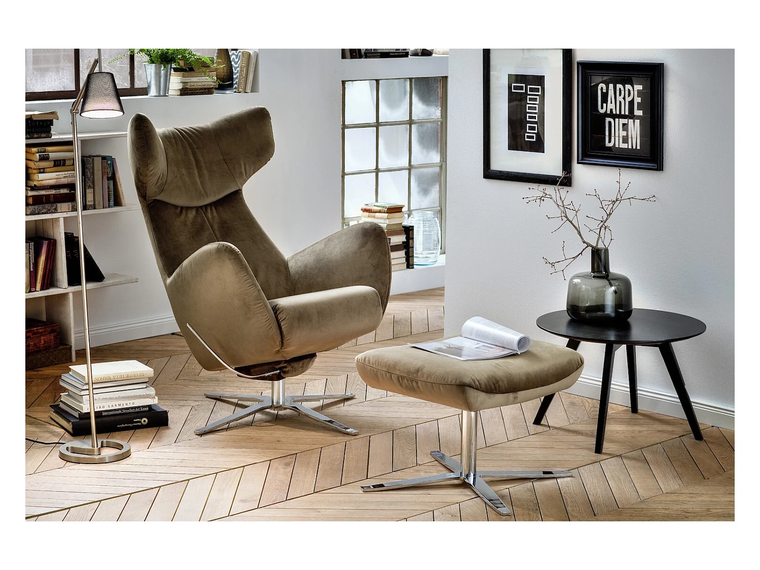 Chaise - Vert Velours - RANDY
