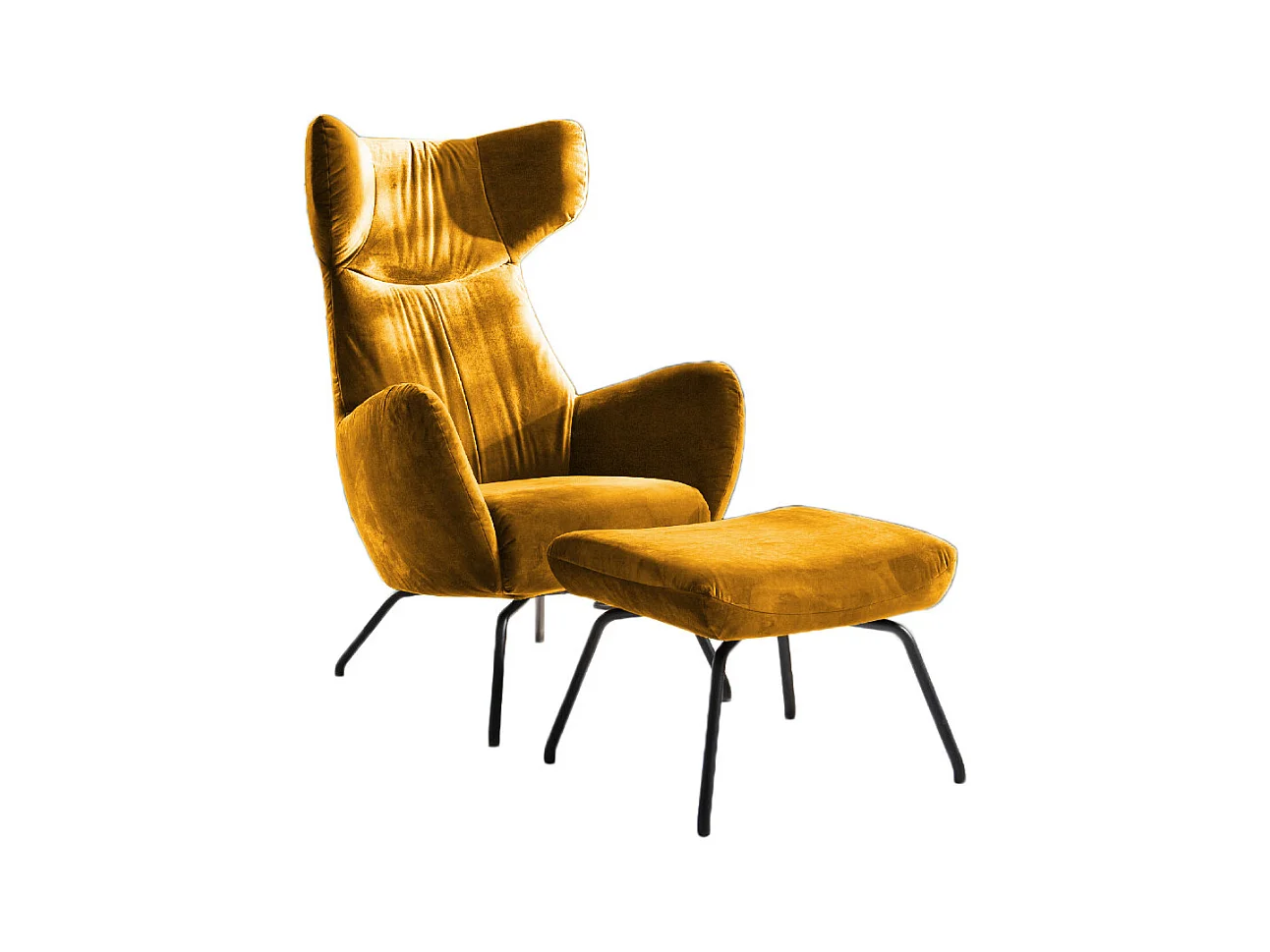 Sessel - Gelb Velvet - LOTTE