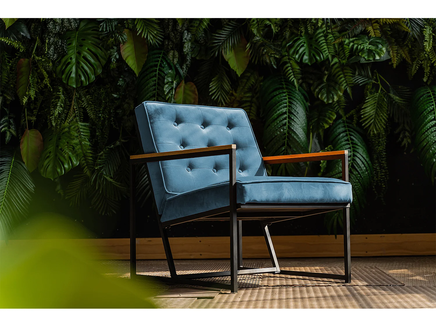 Sillón - Azul terciopelo - ARLY