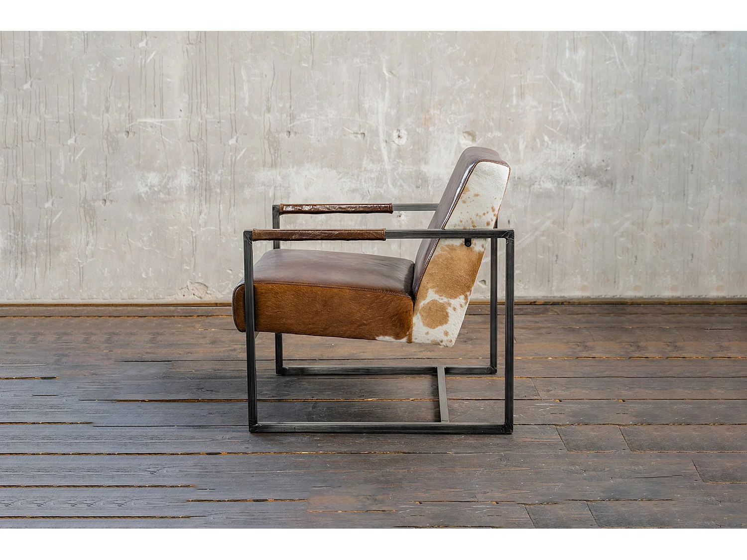 Poltrona - marrone pelle - LIANO