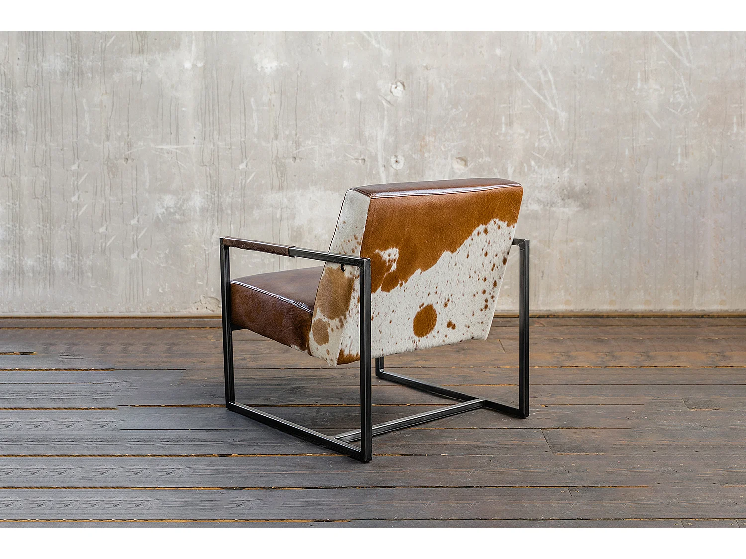 Poltrona - marrone pelle - LIANO