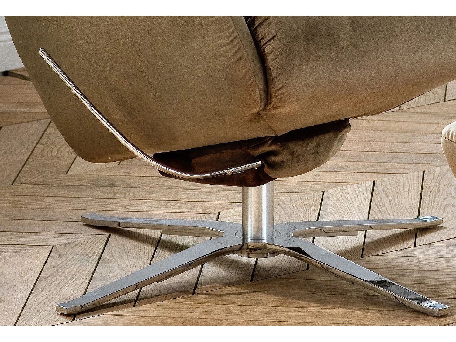 Draaifauteuil - Groen Fluweel - RANDY