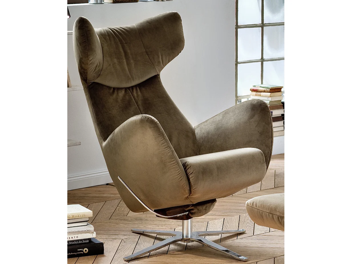 Draaibare fauteuil - Groen Fluweel - RANDY