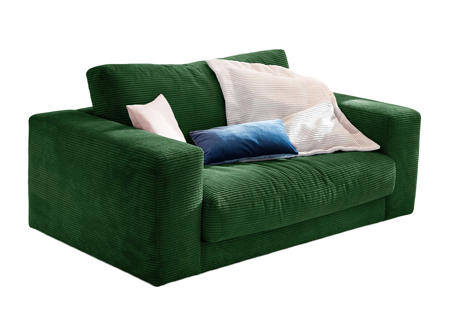 Relaxsessel - Smaragdgrün Cord - MADELINE