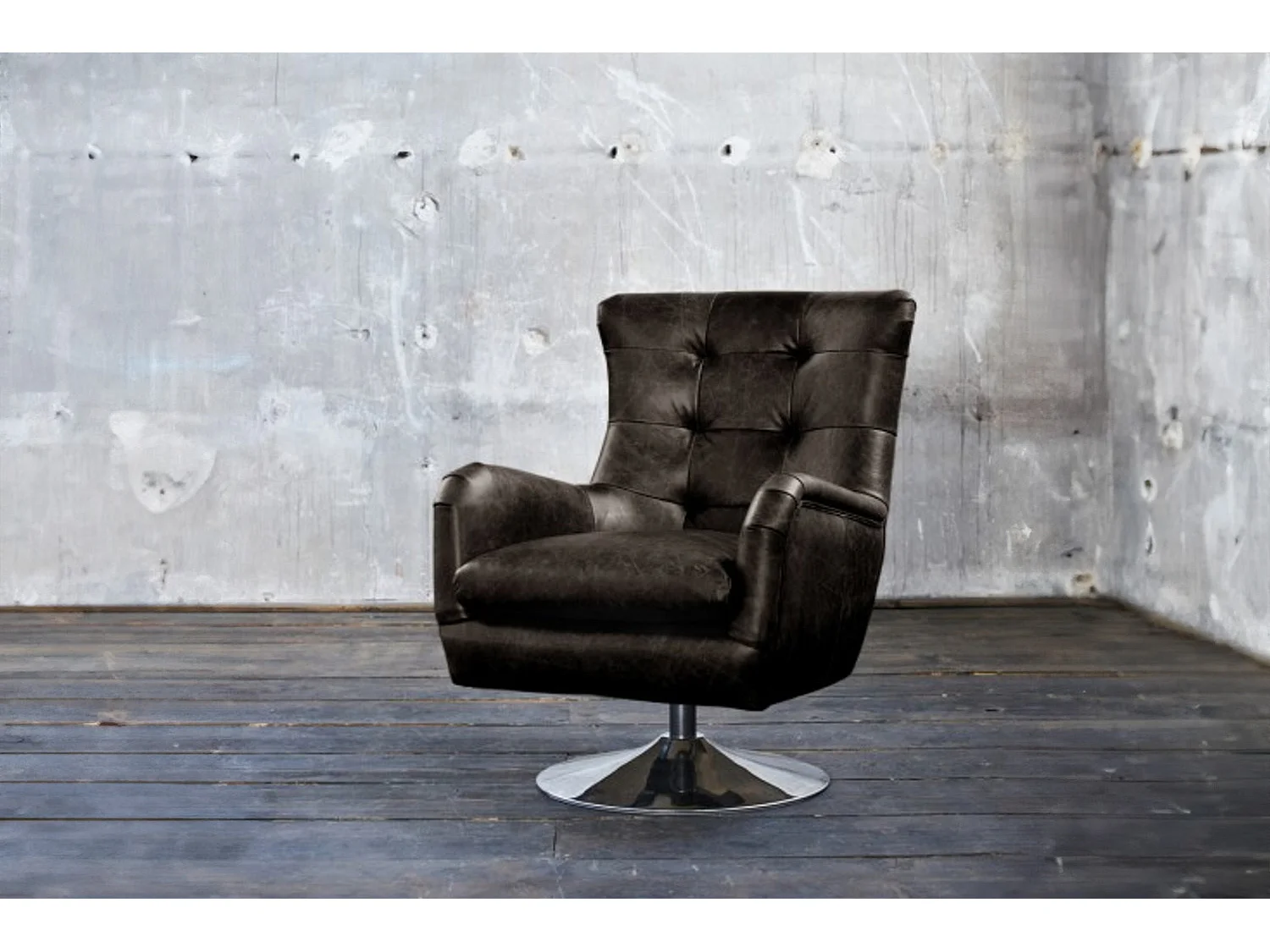 Sessel - Schwarz Leder - RELEXA