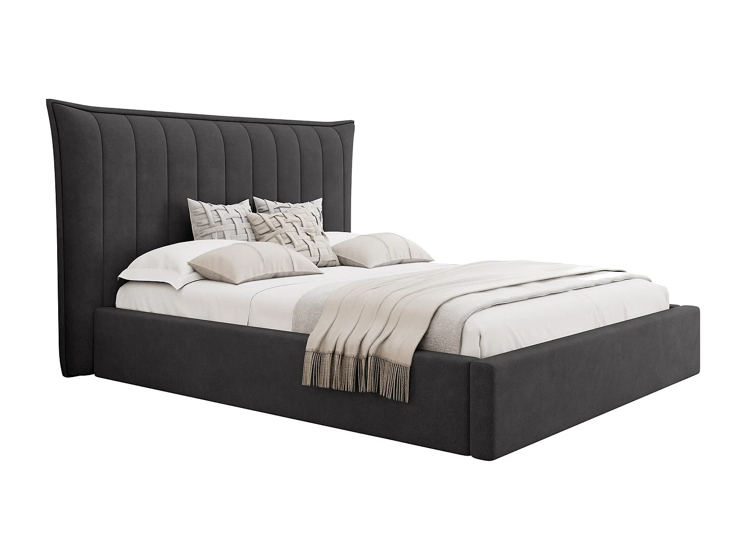Cama Comfivo 382, Doble, Gris, 140x200, Tapiz, Somieres, 190x224x122cm